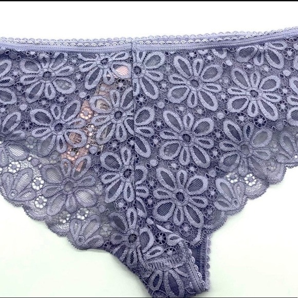 NWT Victoria's Secret Size S Cheeky Sheer Flower Lace Panties - Picture 10 of 11